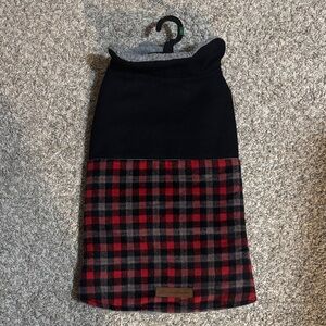 Eddie Bauer Plaid Sherpa Lined Dog Jacket Large